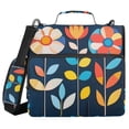 thumbnail image 1 of FORMRS Zipper Binder with Shoulder Strap 2-inch Ring 500 Sheet Capacity File Bag, Simple Floral, 1 of 5