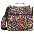 thumbnail image 1 of FORMRS Zipper Binder with Shoulder Strap 2-inch Ring 500 Sheet Capacity File Bag, Small Colorful Flower, 1 of 5