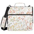 thumbnail image 1 of FORMRS Zipper Binder with Shoulder Strap 2-inch Ring 500 Sheet Capacity File Bag, Small Floral Pattern, 1 of 5