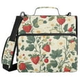 thumbnail image 1 of FORMRS Zipper Binder with Shoulder Strap 1.5-inch Ring 500 Sheet Capacity File Bag, Small Strawberry Pattern, 1 of 5