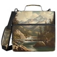 thumbnail image 1 of FORMRS Zipper Binder with Shoulder Strap 2-inch Ring 500 Sheet Capacity File Bag, Snow Mountains, 1 of 5