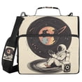 thumbnail image 1 of FORMRS Zipper Binder with Shoulder Strap 2-inch Ring 500 Sheet Capacity File Bag, Space Record, 1 of 5