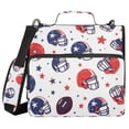 thumbnail image 1 of FORMRS Zipper Binder with Shoulder Strap 2-inch Ring 500 Sheet Capacity File Bag, Star Spangled Helmets, 1 of 5