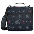 thumbnail image 1 of FORMRS Zipper Binder with Shoulder Strap 1.5-inch Ring 500 Sheet Capacity File Bag, Starry Night Pattern, 1 of 5