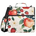 thumbnail image 1 of FORMRS Zipper Binder with Shoulder Strap 2-inch Ring 500 Sheet Capacity File Bag, Strawberry Pattern, 1 of 5