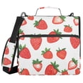thumbnail image 1 of FORMRS Zipper Binder with Shoulder Strap 2-inch Ring 500 Sheet Capacity File Bag, Strawberry, 1 of 5