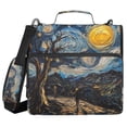 thumbnail image 1 of FORMRS Zipper Binder with Shoulder Strap 2-inch Ring 500 Sheet Capacity File Bag, Swirling Starry Sky, 1 of 5