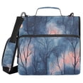 thumbnail image 1 of FORMRS Zipper Binder with Shoulder Strap 2-inch Ring 500 Sheet Capacity File Bag, Trees in The Night, 1 of 5