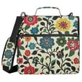 thumbnail image 1 of FORMRS Zipper Binder with Shoulder Strap 1.5-inch Ring 500 Sheet Capacity File Bag, Vibrant Floral, 1 of 5
