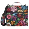 thumbnail image 1 of FORMRS Zipper Binder with Shoulder Strap 2-inch Ring 500 Sheet Capacity File Bag, Vibrant Flowers Pattern, 1 of 5