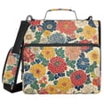 thumbnail image 1 of FORMRS Zipper Binder with Shoulder Strap 2-inch Ring 500 Sheet Capacity File Bag, Vibrant Flowers Pattern, 1 of 5
