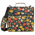 thumbnail image 1 of FORMRS Zipper Binder with Shoulder Strap 1.5-inch Ring 500 Sheet Capacity File Bag, Vibrant Flowers, 1 of 5
