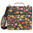 thumbnail image 1 of FORMRS Zipper Binder with Shoulder Strap 2-inch Ring 500 Sheet Capacity File Bag, Vibrant Flowers, 1 of 5