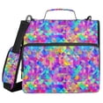 thumbnail image 1 of FORMRS Zipper Binder with Shoulder Strap 2-inch Ring 500 Sheet Capacity File Bag, Vibrant Geometric Pattern, 1 of 5