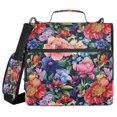 thumbnail image 1 of FORMRS Zipper Binder with Shoulder Strap 2-inch Ring 500 Sheet Capacity File Bag, Vibrant Pink Floral Pattern, 1 of 5