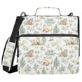 thumbnail image 1 of FORMRS Zipper Binder with Shoulder Strap 2-inch Ring 500 Sheet Capacity File Bag, Watercolor Forest Pattern, 1 of 5