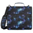 thumbnail image 1 of FORMRS Zipper Binder with Shoulder Strap 2-inch Ring 500 Sheet Capacity File Bag, Watercolor Galaxy, 1 of 5