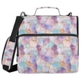 thumbnail image 1 of FORMRS Zipper Binder with Shoulder Strap 2-inch Ring 500 Sheet Capacity File Bag, Watercolor Marble Pattern, 1 of 5