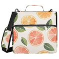 thumbnail image 1 of FORMRS Zipper Binder with Shoulder Strap 2-inch Ring 500 Sheet Capacity File Bag, Watercolor Orange, 1 of 5