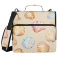thumbnail image 1 of FORMRS Zipper Binder with Shoulder Strap 2-inch Ring 500 Sheet Capacity File Bag, Watercolor Seashell, 1 of 5