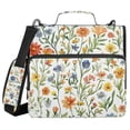 thumbnail image 1 of FORMRS Zipper Binder with Shoulder Strap 2-inch Ring 500 Sheet Capacity File Bag, Watercolor Wildflowers Pattern, 1 of 5