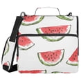 thumbnail image 1 of FORMRS Zipper Binder with Shoulder Strap 2-inch Ring 500 Sheet Capacity File Bag, Watermelon Pattern, 1 of 5