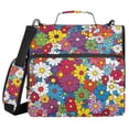 thumbnail image 1 of FORMRS Zipper Binder with Shoulder Strap 2-inch Ring 500 Sheet Capacity File Bag, Whimsical Floral, 1 of 5