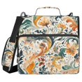 thumbnail image 1 of FORMRS Zipper Binder with Shoulder Strap 2-inch Ring 500 Sheet Capacity File Bag, Whimsical Leaves, 1 of 5