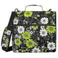 thumbnail image 1 of FORMRS Zipper Binder with Shoulder Strap 2-inch Ring 500 Sheet Capacity File Bag, White Flower Pattern, 1 of 5