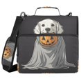thumbnail image 1 of FORMRS Zipper Binder with Shoulder Strap 2-inch Ring 500 Sheet Capacity File Bag, White Halloween Dog, 1 of 5