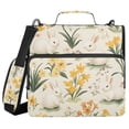 thumbnail image 1 of FORMRS Zipper Binder with Shoulder Strap 2-inch Ring 500 Sheet Capacity File Bag, White Rabbits, 1 of 5
