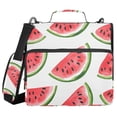 thumbnail image 1 of FORMRS Zipper Binder with Shoulder Strap 2-inch Ring 500 Sheet Capacity File Bag, White Watermelon, 1 of 5