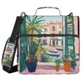 thumbnail image 1 of FORMRS Zipper Binder with Shoulder Strap 2-inch Ring 500 Sheet Capacity File Bag, Window Scene, 1 of 5