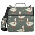 thumbnail image 1 of FORMRS Zipper Binder with Shoulder Strap 1.5-inch Ring 500 Sheet Capacity File Bag, Winter Goose, 1 of 5