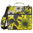 thumbnail image 1 of FORMRS Zipper Binder with Shoulder Strap 2-inch Ring 500 Sheet Capacity File Bag, Yellow Flowers, 1 of 5