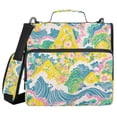 thumbnail image 1 of FORMRS Zipper Binder with Shoulder Strap 2-inch Ring 500 Sheet Capacity File Bag, Yellow Mountains, 1 of 5
