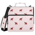 thumbnail image 1 of FORMRS Zipper Binder with Shoulder Strap 2-inch Ring 500 Sheet Capacity File Bag, Abstract Elephant Pattern, 1 of 5