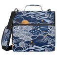 thumbnail image 1 of FORMRS Zipper Binder with Shoulder Strap 2-inch Ring 500 Sheet Capacity File Bag, Blue Night Sky, 1 of 5