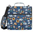 thumbnail image 1 of FORMRS Zipper Binder with Shoulder Strap 2-inch Ring 500 Sheet Capacity File Bag, Cartoon Mail Truck Pattern, 1 of 5