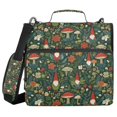 thumbnail image 1 of FORMRS Zipper Binder with Shoulder Strap 2-inch Ring 500 Sheet Capacity File Bag, Forest Mushroom Pattern, 1 of 5