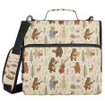 thumbnail image 1 of FORMRS Zipper Binder with Shoulder Strap 2-inch Ring 500 Sheet Capacity File Bag, Musical Animals Pattern, 1 of 5