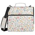 thumbnail image 1 of FORMRS Zipper Binder with Shoulder Strap 2-inch Ring 500 Sheet Capacity File Bag, Pastel Floral Pattern, 1 of 5
