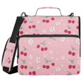 thumbnail image 1 of FORMRS Zipper Binder with Shoulder Strap 2-inch Ring 500 Sheet Capacity File Bag, Pink Cute Cherry Pattern, 1 of 5