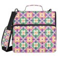 thumbnail image 1 of FORMRS Zipper Binder with Shoulder Strap 2-inch Ring 500 Sheet Capacity File Bag, Pink Mosaic Pattern, 1 of 5