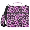 thumbnail image 1 of FORMRS Zipper Binder with Shoulder Strap 2-inch Ring 500 Sheet Capacity File Bag, Purple Floral Leopard Pattern, 1 of 5