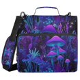 thumbnail image 1 of FORMRS Zipper Binder with Shoulder Strap 2-inch Ring 500 Sheet Capacity File Bag, Purple Mushrooms Pattern, 1 of 5