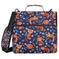 thumbnail image 1 of FORMRS Zipper Binder with Shoulder Strap 2-inch Ring 500 Sheet Capacity File Bag, Red Panda Pattern, 1 of 5