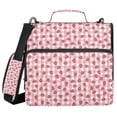 thumbnail image 1 of FORMRS Zipper Binder with Shoulder Strap 2-inch Ring 500 Sheet Capacity File Bag, Strawberry Plaid Pattern, 1 of 5