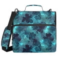 thumbnail image 1 of FORMRS Zipper Binder with Shoulder Strap 2-inch Ring 500 Sheet Capacity File Bag, Teal Blue Abstract Pattern, 1 of 5