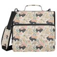 thumbnail image 1 of FORMRS Zipper Binder with Shoulder Strap 2-inch Ring 500 Sheet Capacity File Bag, West Wild Pattern, 1 of 5
